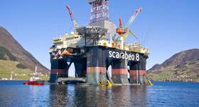 Scarabeo 8 semi-submersible drilling rig (Credit: Saipem)
