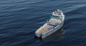 The future FLOW Installation Vessel Design (Credit: Morek Engineering)