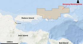 Location of Serpang Working Area (Credit: Inpex)