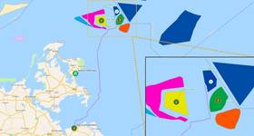 Project site plan in the Baltic Sea, within the German exclusive economic zone (EEZ) (Credit: Semco Maritime)