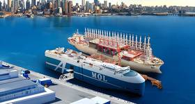 CG rendering of Powership and offshore data center (Credit: MOL)