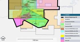 Bedout Mega Merge Area of Interest with the incorporated 3D seismic data sets (Credit: Carnarvon Energy)