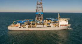 Noble Sam Croft drillship (Credit: Kongsberg Maritime)