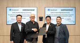 From left to right – Mr. Chris Ong, Chief Executive Officer, Seatrium, Mr. Gokhan Kocak, Chief Technical Operations Officer, Karpowership, Mr. Alvin Gan, Executive Vice President, Repairs & Upgrades, Seatrium and Mr. Orhan Remzi Karadeniz, Chief Executive Officer, Karpowership Photo Credit: Seatrium