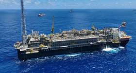 The FPSO P-78 is the seventh platform in operation in the Búzios field, in the pre-salt layer of the Santos Basin. Image Credit Divulgaçao Petrobras