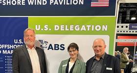 (L to R): Lars Samuelsson, ABS Global Offshore Renewables; Clare Thomas, AMOG Senior Engineer and Digital Team 2iC; and David Rowley, Director, AMOG Consulting Ltd.