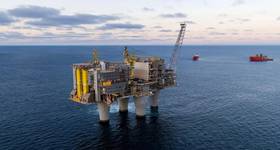 The Troll A platform in the North Sea (Credit: Jan Arne Wold/Elisabeth Sahl - Equinor)