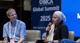 Jamie Chestnutt,  IMCA COO, and  Marisa Achenk, Project Engineer, Subsea7 at IMCA Global Summit