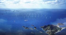Visualization of Shinan Ui offshore wind farm (Credit: KOMIPO/Supplied by Glamox)