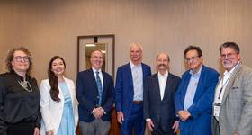 L-R: Diana Davila, Eliana McCaffery, Marco Poisler, Greg Rusovich, Brian Posthumus, Mirko Knezevic, William Netzinger (Credit: UTC Overseas)