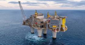 The Troll A platform in the North Sea (Credit: Jan Arne Wold/Elisabeth Sahl - Equinor)