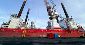 The Liebherr BOS 35000 installed on ZITON’s jackup vessel Wind Enterprise (Credit: Liebherr)

