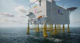 The high-capacity transmission hubs link offshore wind farms to the mainland grid (rendering) (Credit: Provided by Amprion)