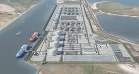 Computer Rendering of NextDecade’s Rio Grande LNG Project (Credit: NextDecade)