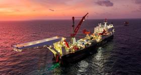 Solitaire pipe laying vessel (Credit: Allseas via LinkedIn)