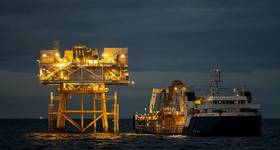 Enshore Subsea’s CMOS Installer installing Inch Cape’s second export cable (Credit: Inch Cape Offshore)