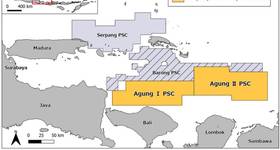 Location of Agung I and Agung II Blocks (Credit: Inpex)