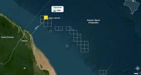 The map shows the location of the Morpho well in deep waters off Amapá (Credit: Petrobras)