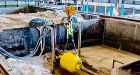 Frequensea Subsea Decommissioning Tool Testing at Deltares (Credit: Frequensea)