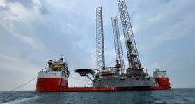 Valaris 104 arrival at Batam (Credit: Conrad Asia Energy)
