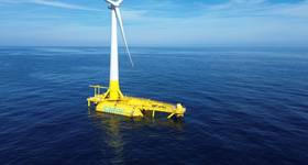 DemoSATH floating wind demonstrator (Credit: Saitec)