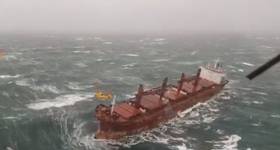 Screenshot from the Dutch Coast Guard's video