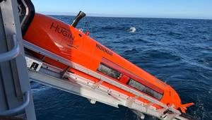 The advanced AUV can operate at depths of up to 6000 metres, collecting high-resolution data (Credit: Jørgen Ramse Vadla / NOD)