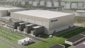 Artist's impression of TenneT 2GW Land Station (Credit: TenneT)