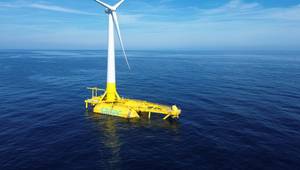DemoSATH floating wind demonstrator (Credit: Saitec)