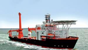 HOS IRON HORSE 430 class MPOSV  presently working offshore Brazil.
Image courtesy HOS