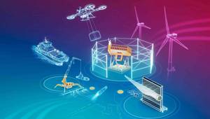 Fig. 1 From the laboratory environment in Bremen to the Offshore Drone Campus Cuxhaven
and testing under real-world offshore conditions on Heligoland: FOKUS-Wind is creating a
comprehensive infrastructure for validating autonomous systems for offshore wind energy. ©
Fraunhofer IFAM