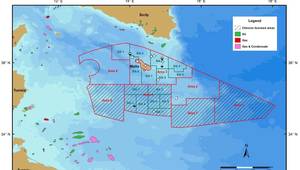 Malta’s designated areas for oil and gas exploration (Credit: The Continental Shelf Department of Malta)