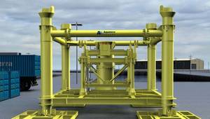 Recoverable Abandonment Frame (RAF) system rendering (Credit: Aquaterra Energy)