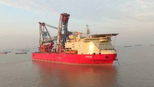 Saipem's multi-purpose heavy-lift vessel JSD6000 (Credit: Saipem)