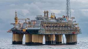 The Åsgard B platform in the Norwegian Sea (Credit: Gudmund Nymoen / Equinor)