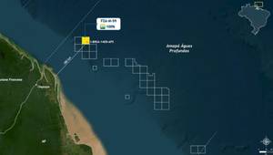 The map shows the location of the Morpho well in deep waters off Amapá (Credit: Petrobras)