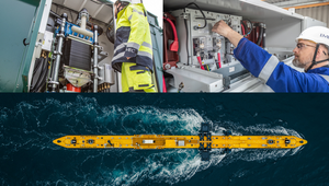 The 3-in-1 system trial integrated tidal energy with vanadium flow batteries and a hydrogen electrolyser (Photo credits: EMEC, Orbital Marine Power)