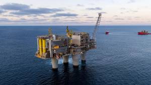 The Troll A platform in the North Sea (Credit: Jan Arne Wold/Elisabeth Sahl - Equinor)