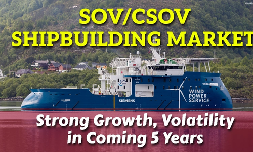 SOV/CSOV Shipbuilding Market: Strong Growth, Volatility in Coming 5 Years