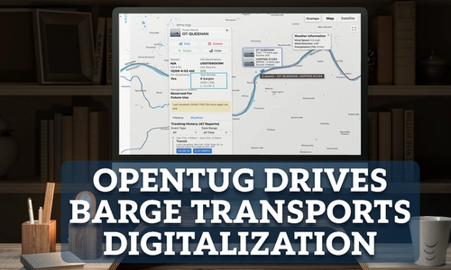 OpenTug Drives Barge Transports Digitalization
