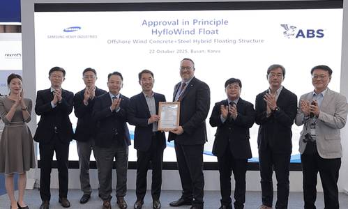 HyfloWind Float from SHI Receives ABS Approval