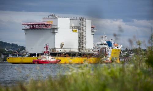 PHOTOS: First Dogger Bank Offshore Substation Reaches Norway