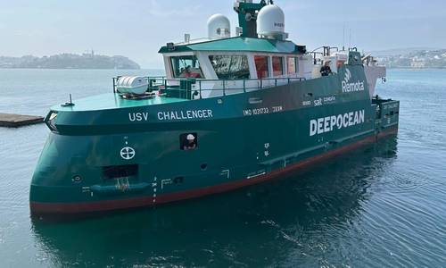 Newbuild USV Challenger Getting Ready for Remote-Controlled Subsea Work