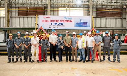 First Steel Cut for Rem Offshore’s Third Vard-Built CSOV