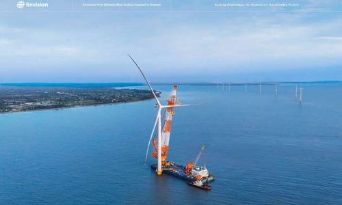 First Turbine Stands Tall at Vietnam’s 128MW Offshore Wind Farm