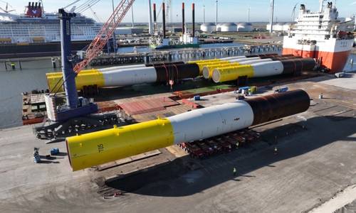 RWE Takes Delivery of First Foundation Batch for Thor Offshore Wind Farm