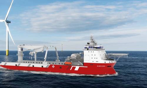 MacGregor Nets AHC Subsea Crane for Floating Wind Farm Vessel