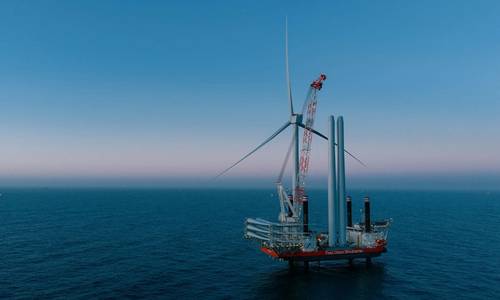 First Turbine Goes Up at Denmark’s Thor Offshore Wind Farm