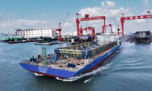 CSL OWL Launches First Subsea Rock Installation Vessel (Video)