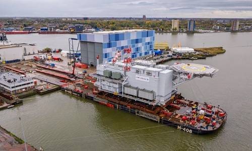 Jasmund Substation Nears Baltic Sea Installation After Topside and Jacket Load-Out